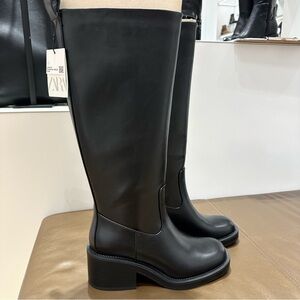 Zara Women's Black Knee-High Boots